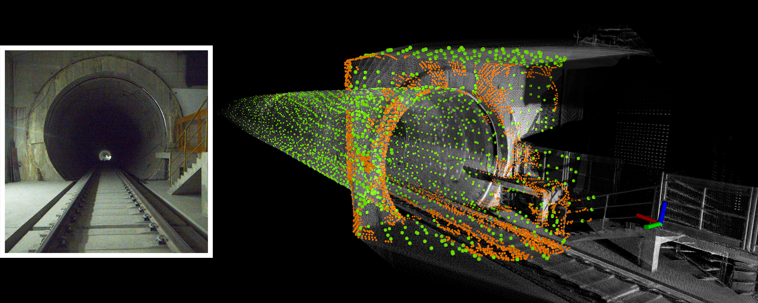 Map-informed sampling result in a metro tunnel